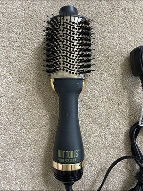Hot Tools Professional Round Hair Brush hair dryer - Black/Gold